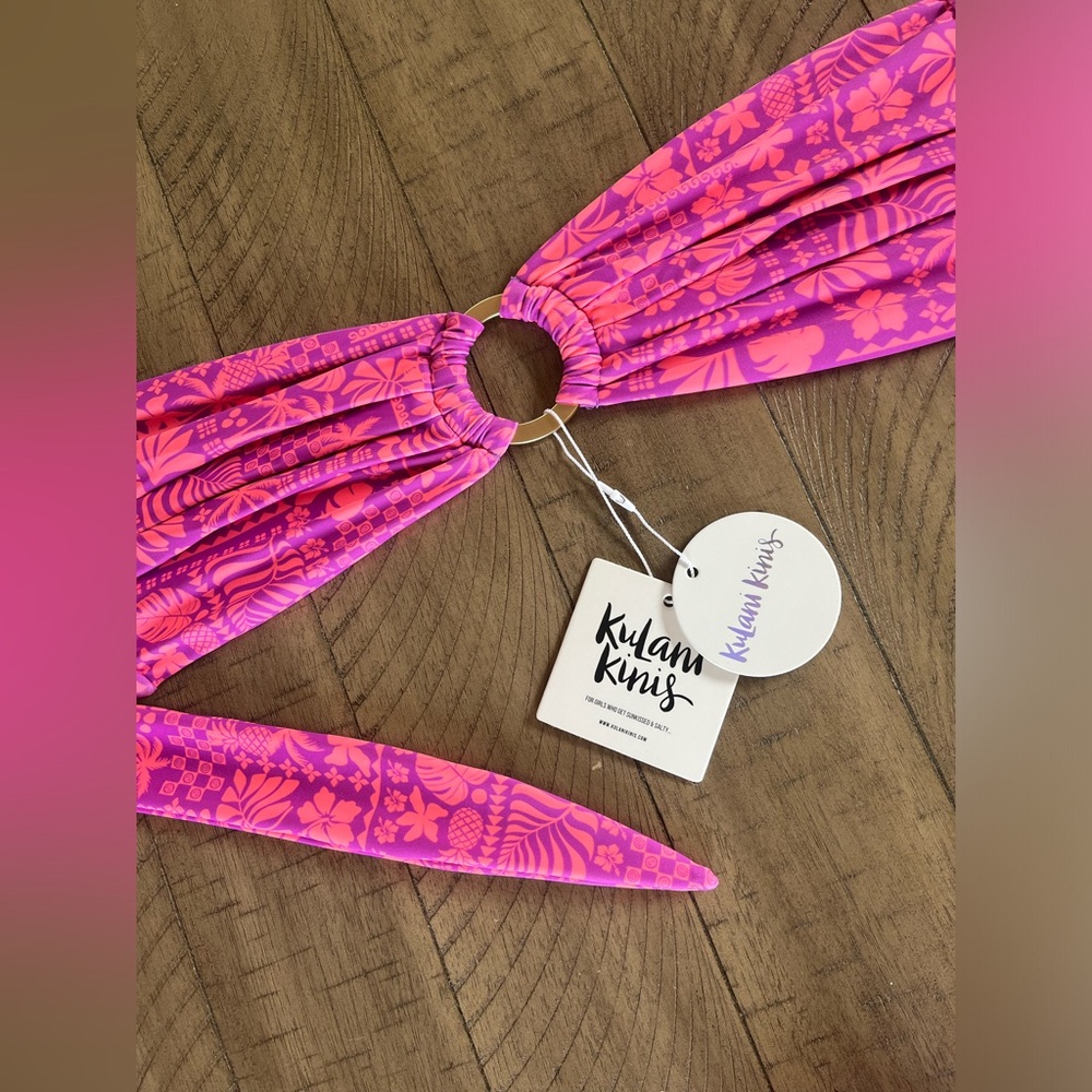 Kulani Kinis Pink and Purple Bikini Top + bottom